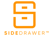SideDrawer logo and link to website